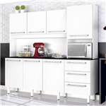 Ficha técnica e caractérísticas do produto Armário de Cozinha 7 Portas 3 Gavetas Galaxy Zanzini Branco