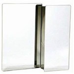 Ficha técnica e caractérísticas do produto Armário em Aço Inox com Espelho Prata 53x50cm Ref. PR500
