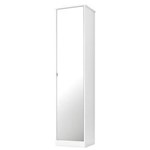 Ficha técnica e caractérísticas do produto Armário Multiuso Sapateira Prateleira Closet Livreiro Relfex com Espelho Branco - Demóbile - Branco