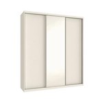 Ficha técnica e caractérísticas do produto Armário Premium 3 Portas 1 Espelhado - Branco