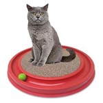 Ficha técnica e caractérísticas do produto Arranhador para Gatos Arranhador com Brinquedo Grande - Vermelho