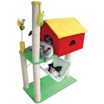 Ficha técnica e caractérísticas do produto Arranhador para Gatos House - Vermelho e Amarelo - São Pet