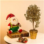 Ficha técnica e caractérísticas do produto Árvore de Mesa Dourada com Cachepô, 43cm - Christmas Traditions
