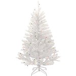 Ficha técnica e caractérísticas do produto Árvore de Natal Branca com Pisca Colorido 1,50m 110v - Christmas Traditions