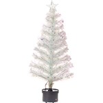 Ficha técnica e caractérísticas do produto Árvore de Natal com Fibra Ótica Branca 1m 110v - Christmas Traditions