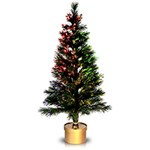 Ficha técnica e caractérísticas do produto Árvore de Natal em Fibra Ótica 78cm - Importado