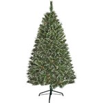 Ficha técnica e caractérísticas do produto Árvore de Natal Nevada com Pinhas 1,8m 502 Galhos e Base Metálica - Orb Christmas