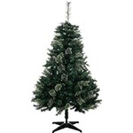 Ficha técnica e caractérísticas do produto Árvore de Natal Verde 1,5m com Floquinhos Prateados 620 Galhos - Orb Christmas