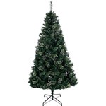 Ficha técnica e caractérísticas do produto Árvore de Natal Verde 2,1m com Floquinhos Prateados 1.300 Galhos - Orb Christmas