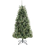 Ficha técnica e caractérísticas do produto Árvore de Natal Verde com Glitter 1,8m 622 Galhos - Enfeitada com Frutas Douradas e Base Metálica - Orb Christmas