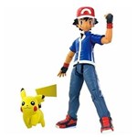 Ficha técnica e caractérísticas do produto Ash e Pikachu - Action Figure Pokémon XY Trainer
