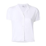 Ficha técnica e caractérísticas do produto Aspesi Camisa de Seda Mangas Curtas - Branco