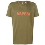 Ficha técnica e caractérísticas do produto Aspesi Camiseta Decote Careca com Logo - Verde