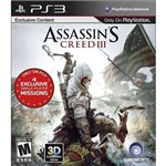 Ficha técnica e caractérísticas do produto Assassin's Creed Iii 3 + 4 Exclusive Missions - PS3