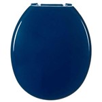 Ficha técnica e caractérísticas do produto Assento Almofadado Azul Escuro Astra AZ2 para Vaso Oval Todas as Marcas