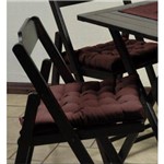 Ficha técnica e caractérísticas do produto Assento de Cadeira Futton 40 X 40 Oxford Liso - Marrom