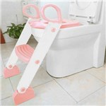 Ficha técnica e caractérísticas do produto Assento Redutor com Escada Toilet Training Rosa Kababy
