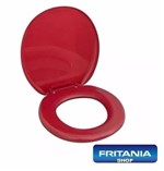 Ficha técnica e caractérísticas do produto Assento Sanitário Almofadado Oval Astra Vermelho 95020 - Fritania