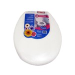 Ficha técnica e caractérísticas do produto Assento Sanitário Almofadado Perfumado Oval Branco Astra