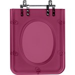 Ficha técnica e caractérísticas do produto Assento Sanitário Fechamento Lento Cubo Rose Translúcido para Louça Deca
