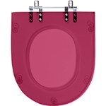 Ficha técnica e caractérísticas do produto Assento Sanitário Fechamento Lento Mondiale Rose Translúcido para Louça Celite