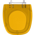 Ficha técnica e caractérísticas do produto Assento Sanitário Fechamento Lento Ibiza Conhaque Translúcido para Louça Incepa