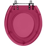 Ficha técnica e caractérísticas do produto Assento Sanitário Fechamento Lento Flamingo Rose Translúcido para Louça Incepa