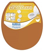 Ficha técnica e caractérísticas do produto Assento Sanitario OVAL Almofadado Caramelo Plastilit
