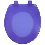 Ficha técnica e caractérísticas do produto Assento Sanitario Oval Pp Solution Soft Close Cristal Azul Ausppc11sc Tupan