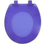 Ficha técnica e caractérísticas do produto Assento Sanitário Oval Pp Solution Soft Close Cristal Azul Ausppc11Sc Tupan
