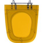 Ficha técnica e caractérísticas do produto Assento Sanitário Poliéster Aero Conhaque Translúcido para Louça Ideal Standard