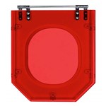 Ficha técnica e caractérísticas do produto Assento Sanitario Poliester Atrium Vermelho Translucido para Vaso Incepa
