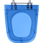 Ficha técnica e caractérísticas do produto Assento Sanitário Poliéster Nuage Azul Translúcido para Louça Incepa