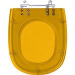 Ficha técnica e caractérísticas do produto Assento Sanitário Poliéster Paris Conhaque Translúcido para Louça Ideal Standard
