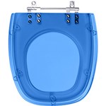 Ficha técnica e caractérísticas do produto Assento Sanitário Fechamento Lento Ibiza Azul Translúcido para Louça Incepa