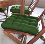 Assento para Cadeira Tecido Oxford 40x40cm Futon CouroCor Verde Bandeira - Couro Cor Cia