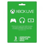 Ficha técnica e caractérísticas do produto Assinatura Xbox Live 3 Meses Gold - Microsoft