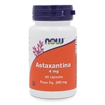 Ficha técnica e caractérísticas do produto Astaxantina 4mg NOW - 60 Cápsulas