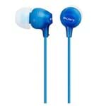 Ficha técnica e caractérísticas do produto Auricular In Ear Sony MDR-EX15LPLIZUC Azul