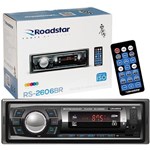 Ficha técnica e caractérísticas do produto Auto Radio Roadstar RS2606BR Bluetooth Mp3 FM USB