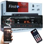 Ficha técnica e caractérísticas do produto Auto Rádio Som Mp3 Player Automotivo Carro Bluetooth First Option 6680BSC Fm Sd Usb Controle