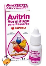 Ficha técnica e caractérísticas do produto AVITRIN Vermífugo 10 Ml para Pássaros - Coveli
