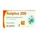 Ficha técnica e caractérísticas do produto Aziplus 200 3 Comp Labyes Antibiótico Cães e Gatos