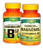 Ficha técnica e caractérísticas do produto B12 Cianocobalamina + Cloreto de Magnésio P.a e B6 2X60 Cáps (Natural)