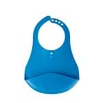 Ficha técnica e caractérísticas do produto Babador Cata Migalhas de Plástico Azul Kababy