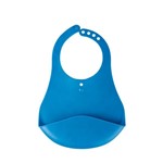 Ficha técnica e caractérísticas do produto Babador de Plástico Cata Migalhas Azul Kababy