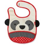 Ficha técnica e caractérísticas do produto Babador Skip Hop Zoo – Panda/Vermelho