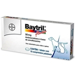 Ficha técnica e caractérísticas do produto Bactericida Bayer Baytril Flavour 50mg 10 Comprimidos