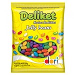 Ficha técnica e caractérísticas do produto Bala de Goma Confeitada Deliket Jelly Beans Frutas Sortidas 350g - Dori
