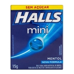 Ficha técnica e caractérísticas do produto Bala Halls Mini menthol com 15g